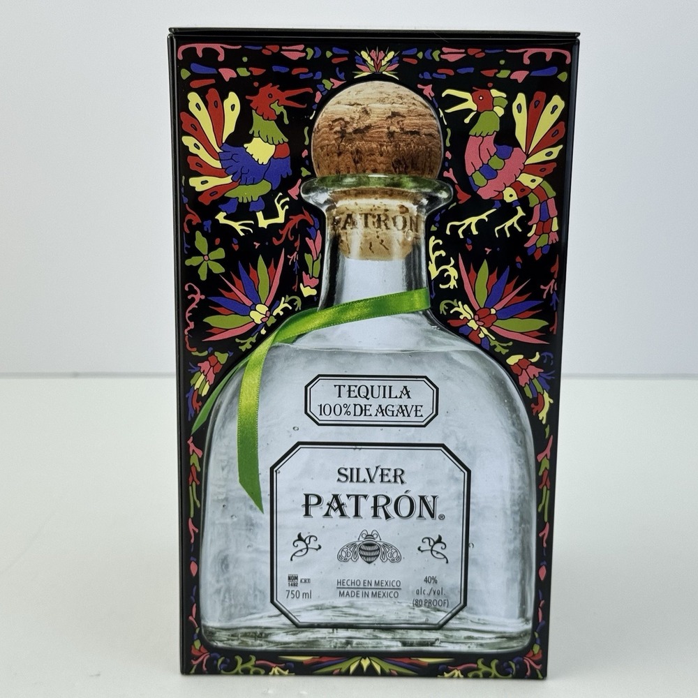 PATRON SILVER 2019 LIMITED EDITION TEQUILA COLLECTORS TIN MEXICAN COLORF